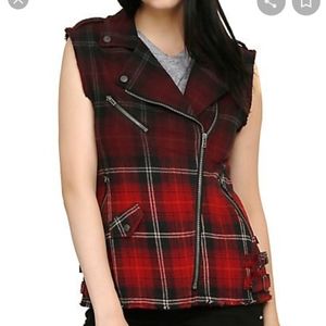 Royal bones plaid vest